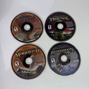 Elder Scrolls III Morrowind Game PC CD‎ ROM Lot Bethesda Bloodmoon Tribunal